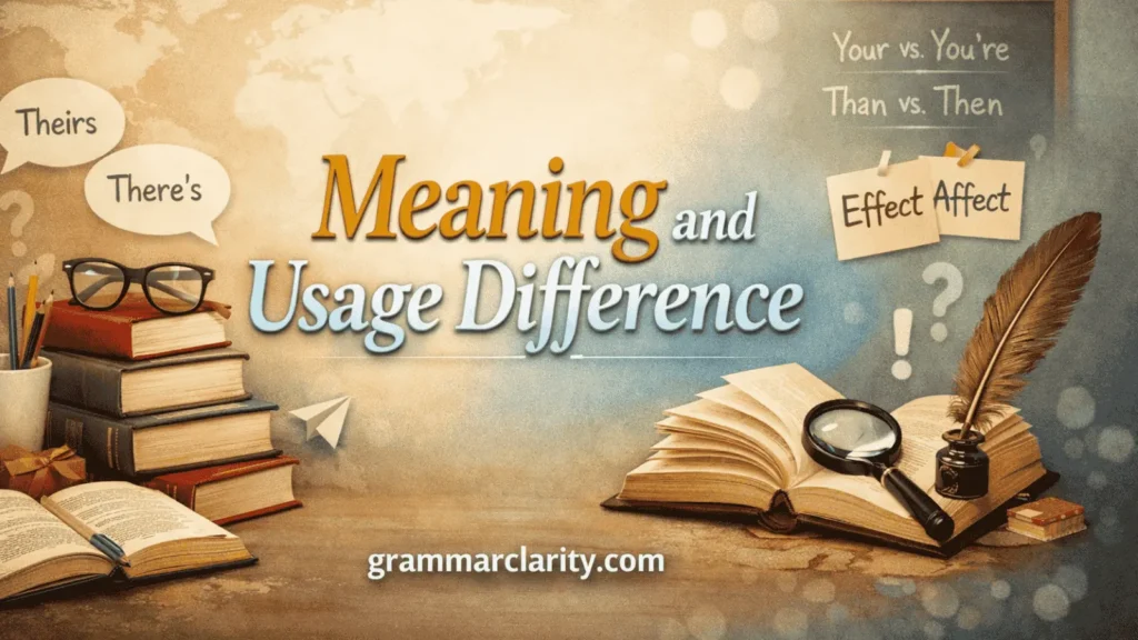 Meaning and Usage Difference