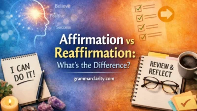 Affirmation vs Reaffirmation: What’s the Difference?