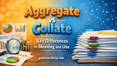 Aggregate vs Collate: Key Differences in Meaning and Use