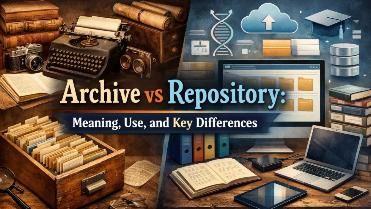 Archive vs Repository: Meaning, Use, and Key Differences