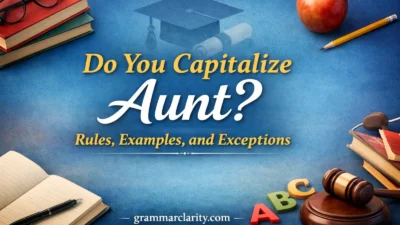 Do You Capitalize Aunt? Rules, Examples, and Exceptions