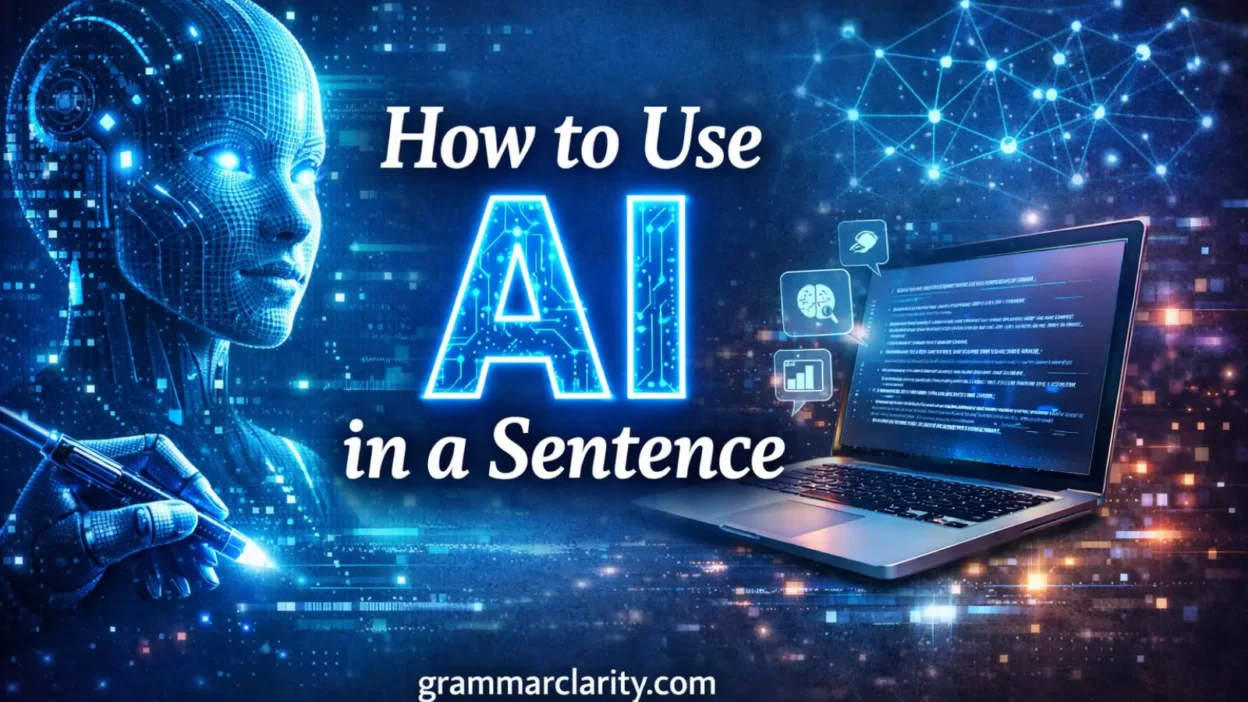 How to Use AI in a Sentence: Clear Rules and Real Examples