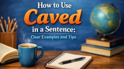 How to Use Caved in a Sentence: Clear Examples and Tips