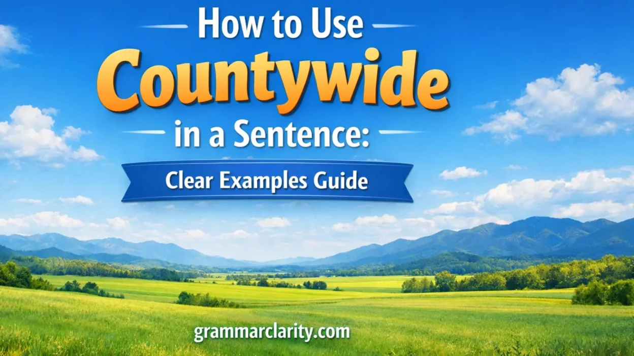 How to Use Countywide in a Sentence: Clear Examples Guide