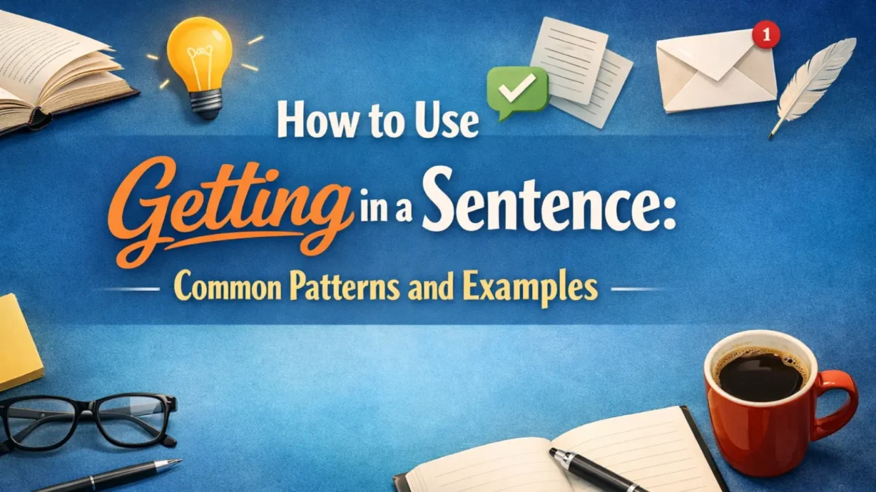 How to Use Getting in a Sentence: Common Patterns and Examples