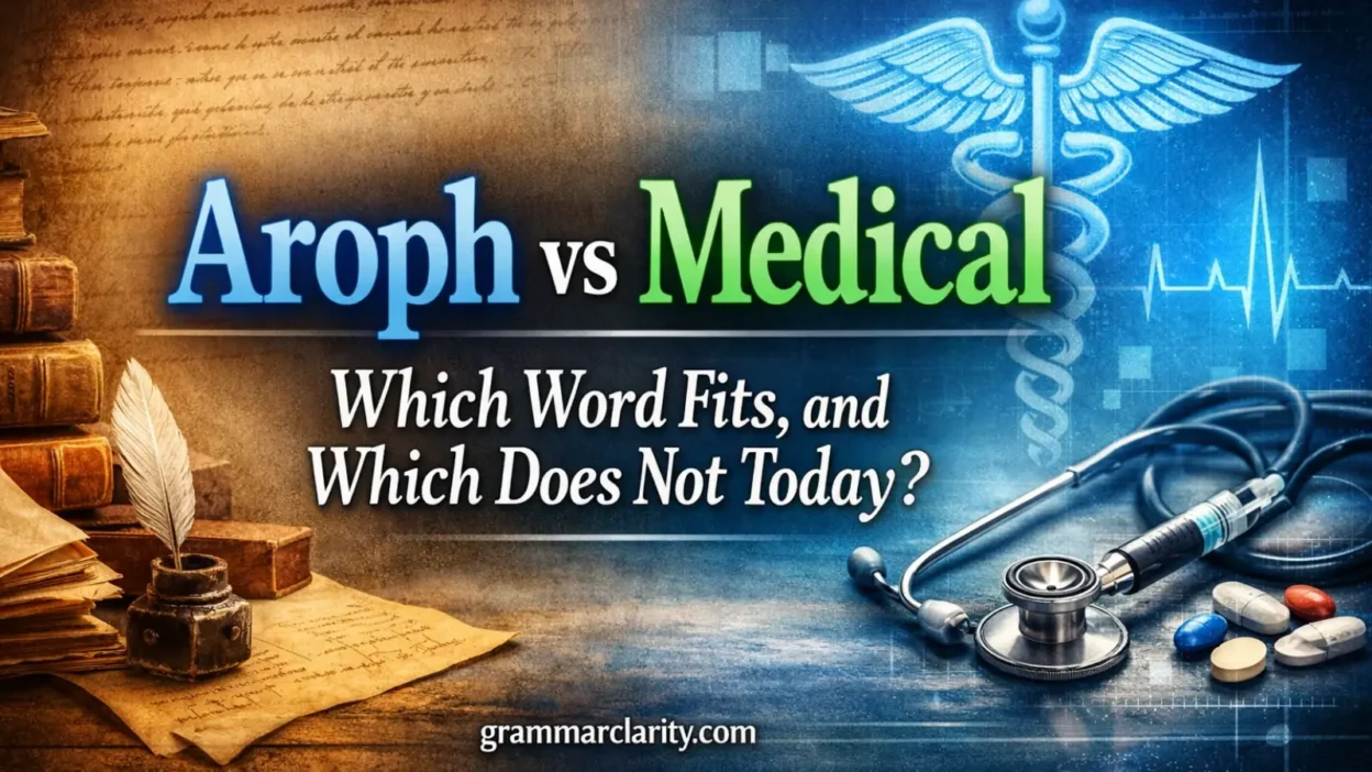 Aroph vs Medical: Which Word Fits, and Which Does Not Today?