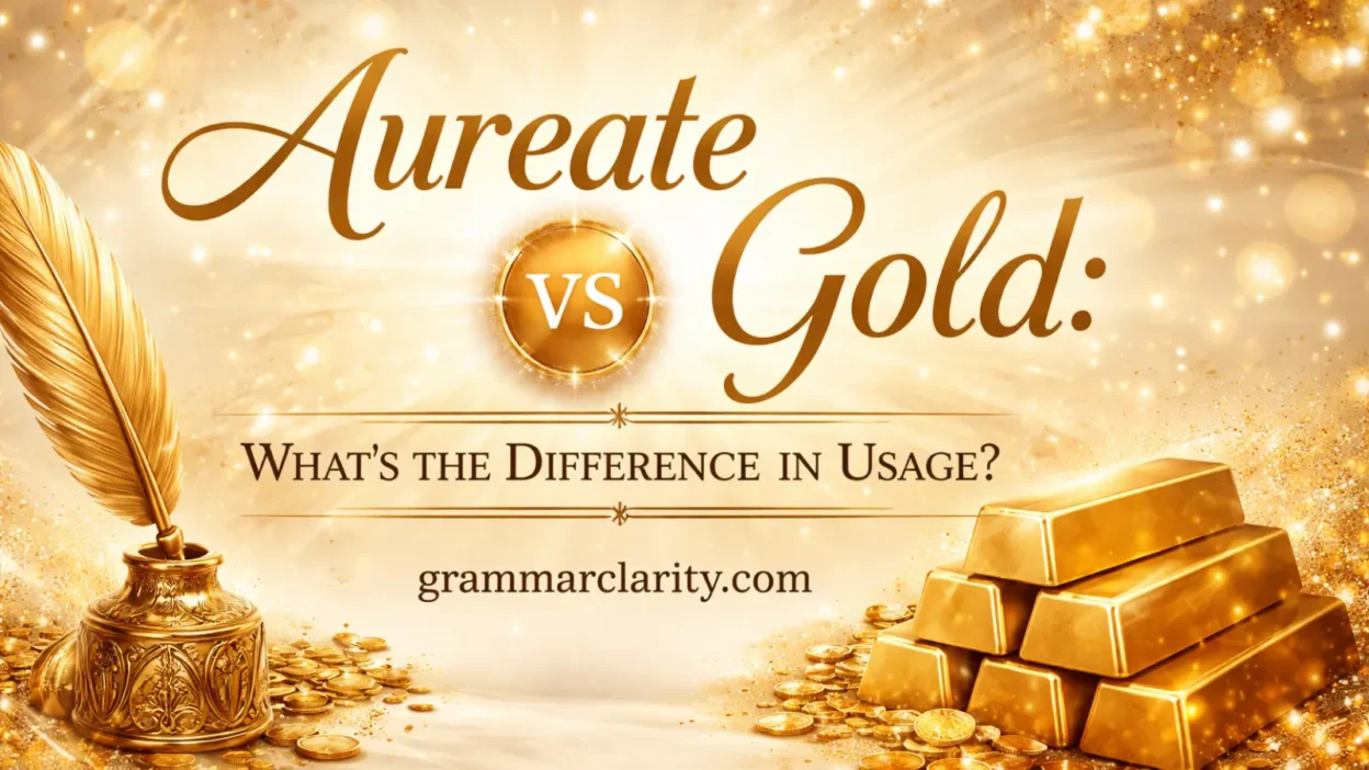 Aureate vs Gold: What’s the Difference in Usage?