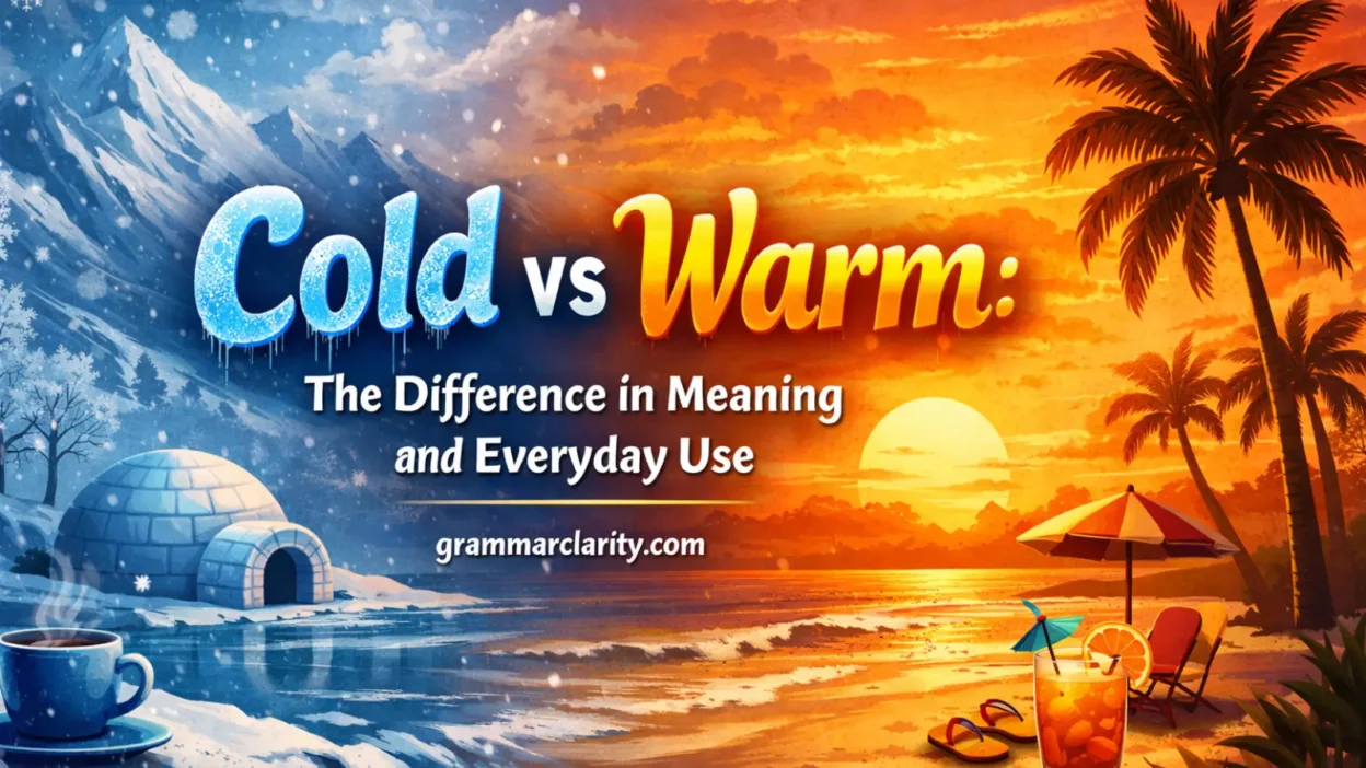 Cold vs Warm: The Difference in Meaning and Everyday Use