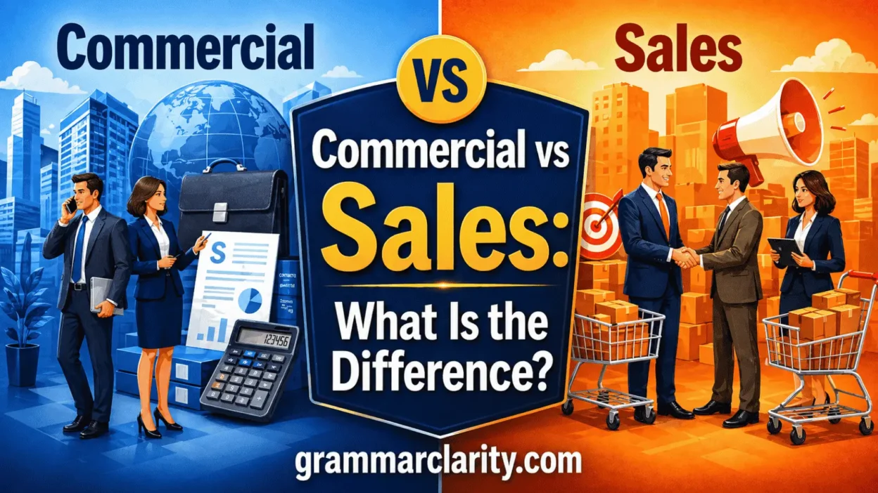Commercial vs Sales: What Is the Difference?