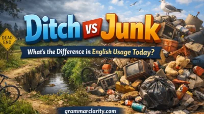Ditch vs Junk: What’s the Difference in English Usage Today?
