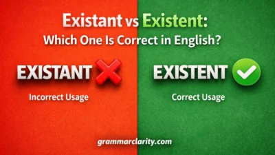  Existant vs Existent: Which One Is Correct in English?