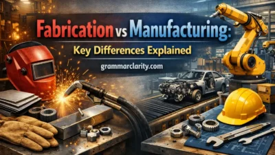 Fabrication vs Manufacturing: Key Differences Explained