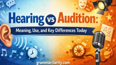 Hearing vs Audition: Meaning, Use, and Key Differences Today