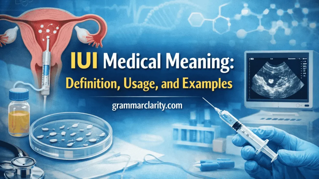 IUI Medical Meaning: Definition, Usage, and Examples