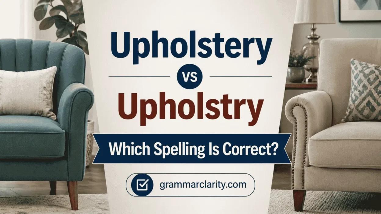  Upholstery vs Upholstry: Which Spelling Is Correct?