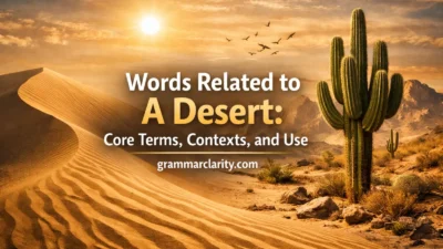 Words Related to A Desert: Core Terms, Contexts, and Use
