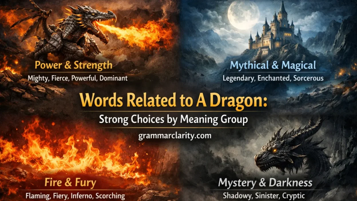 Words Related to A Dragon: Strong Choices by Meaning Group