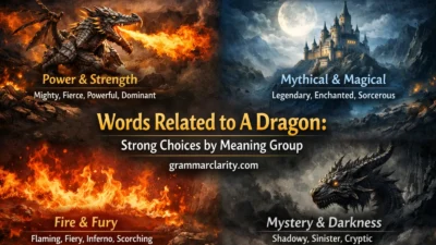 Words Related to A Dragon: Strong Choices by Meaning Group