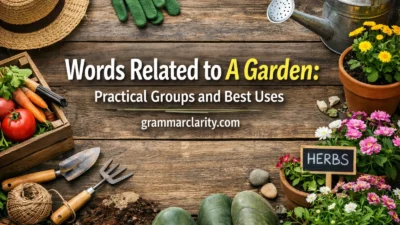 Words Related to A Garden: Practical Groups and Best Uses