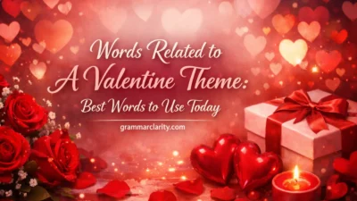 Words Related to A Valentine Theme: Best Words to Use Today