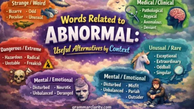 Words Related to Abnormal: Useful Alternatives by Context