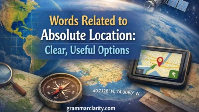 Words Related to Absolute Location: Clear, Useful Options