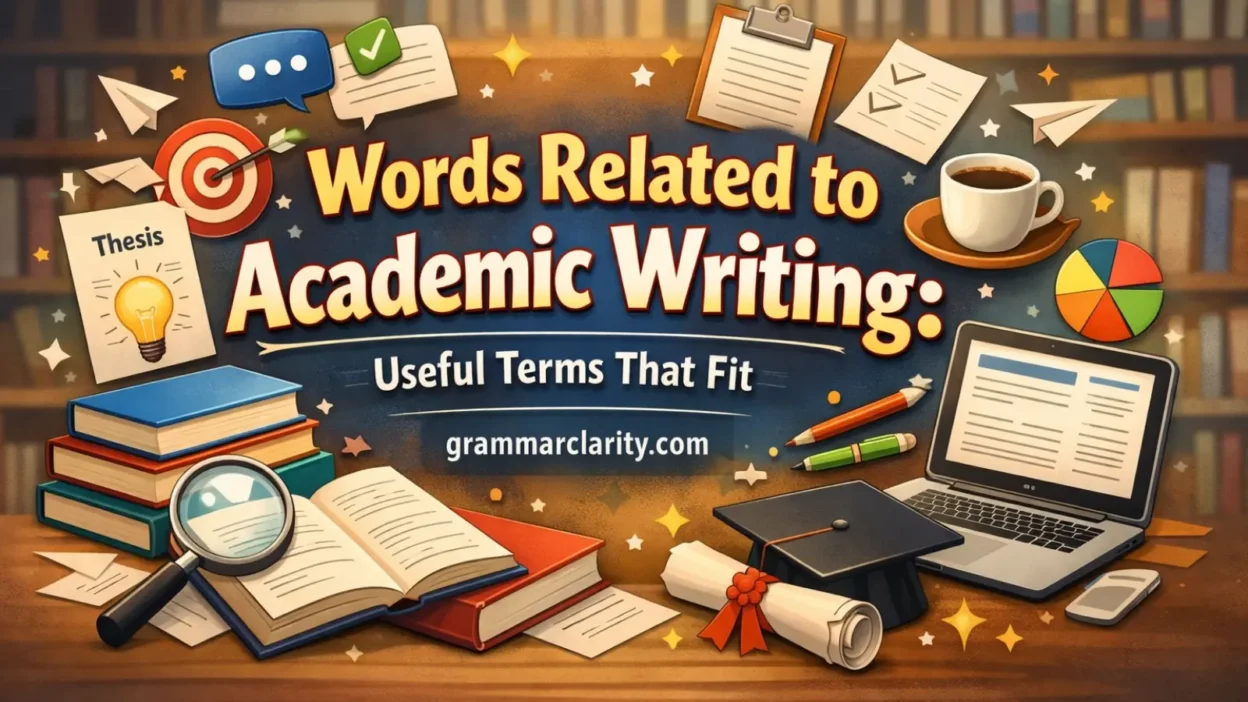 Words Related to Academic Writing: Useful Terms That Fit