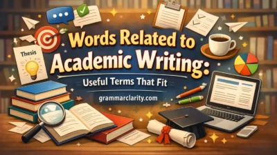 Words Related to Academic Writing: Useful Terms That Fit