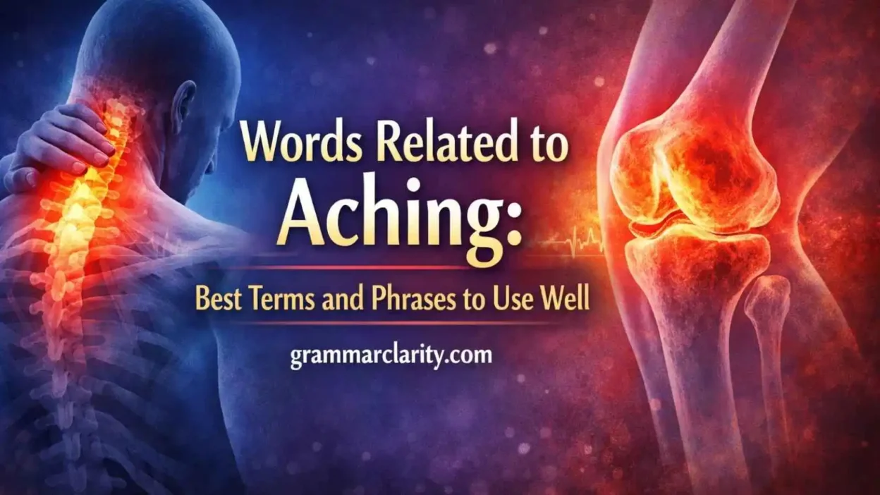 Words Related to Aching: Best Terms and Phrases to Use Well