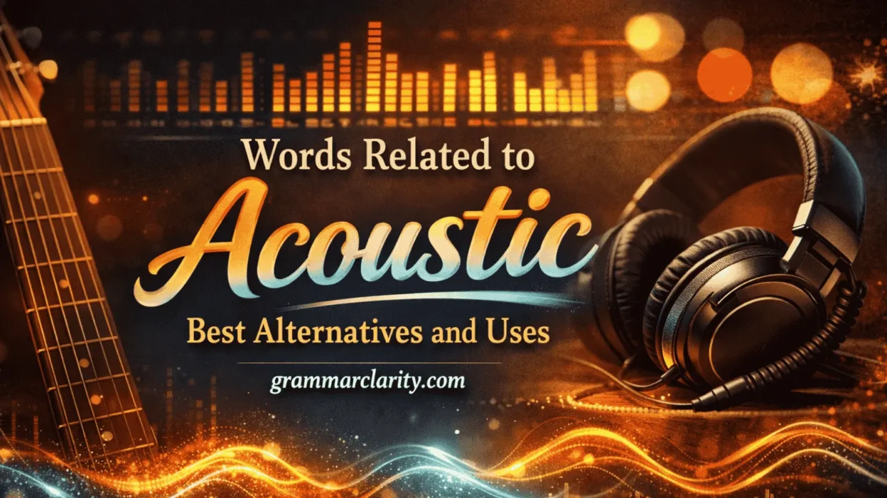  Words Related to Acoustic: Best Alternatives and Uses