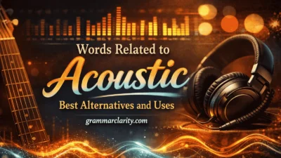  Words Related to Acoustic: Best Alternatives and Uses