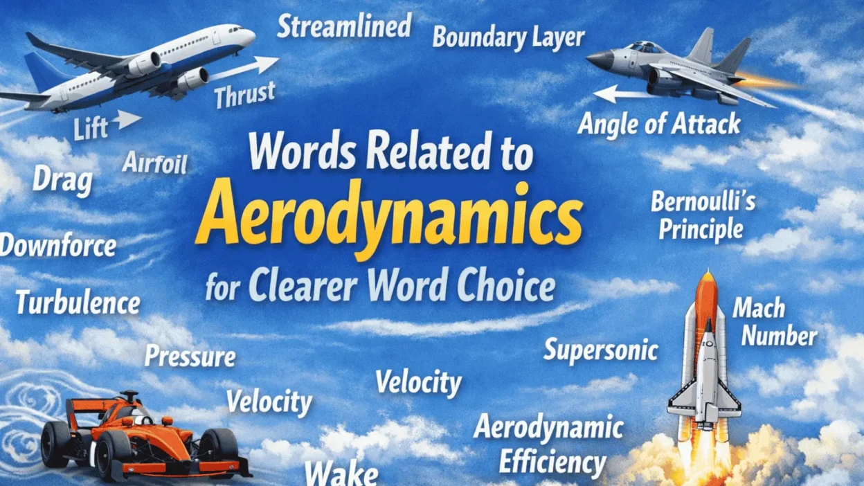 Words Related to Aerodynamics for Clearer Word Choice