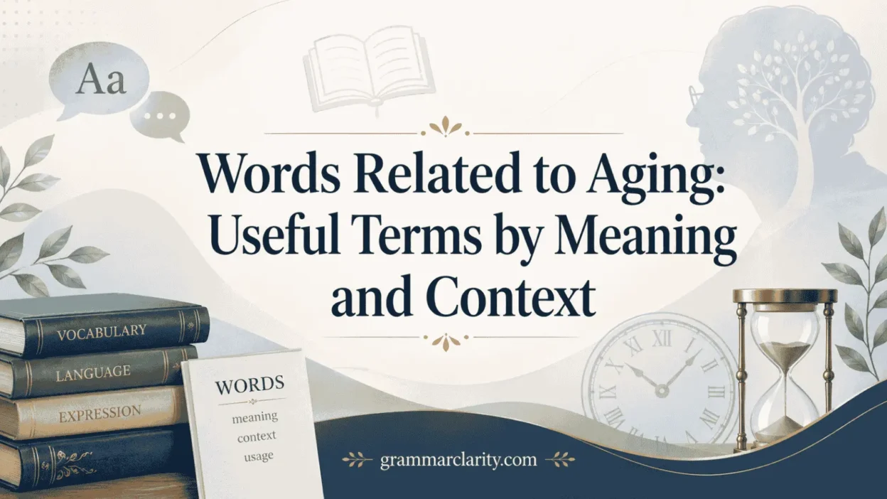 Words Related to Aging: Useful Terms by Meaning and Context