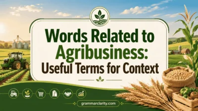 Words Related to Agribusiness: Useful Terms for Context