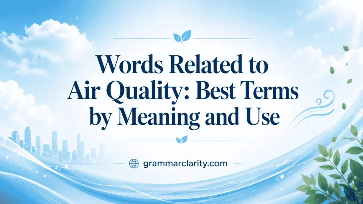  Words Related to Air Quality: Best Terms by Meaning and Use