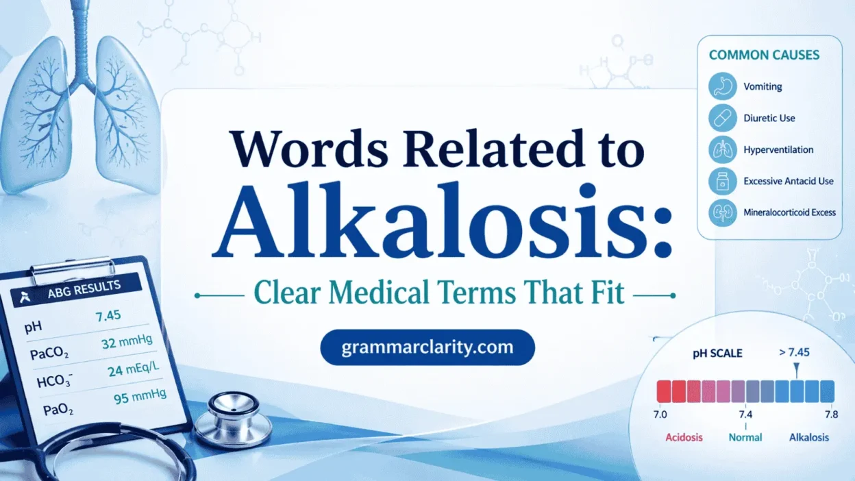  Words Related to Alkalosis: Clear Medical Terms That Fit