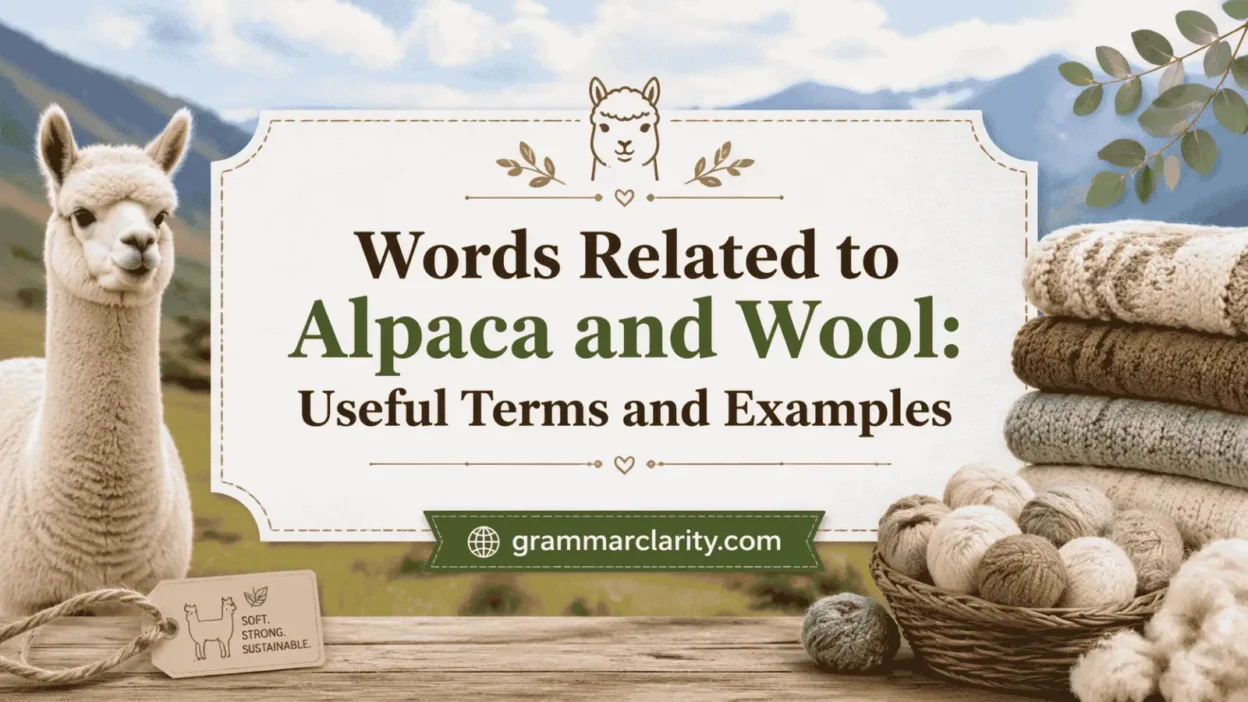 Words Related to Alpaca and Wool: Useful Terms and Examples