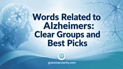 Words Related to Alzheimers: Clear Groups and Best Picks