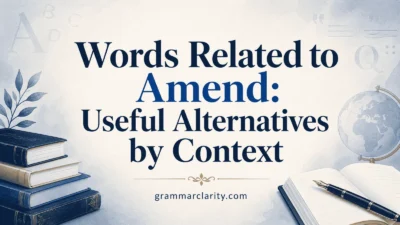 Words Related to Amend: Useful Alternatives by Context