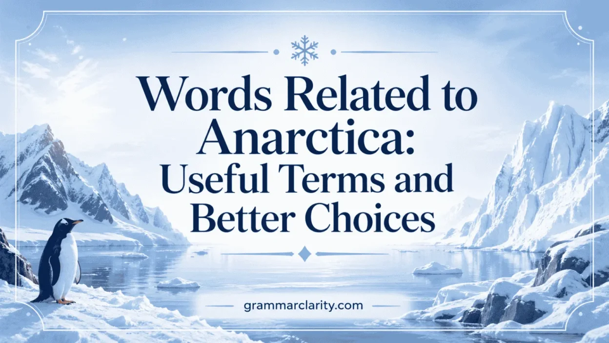  Words Related to Anarctica: Useful Terms and Better Choices