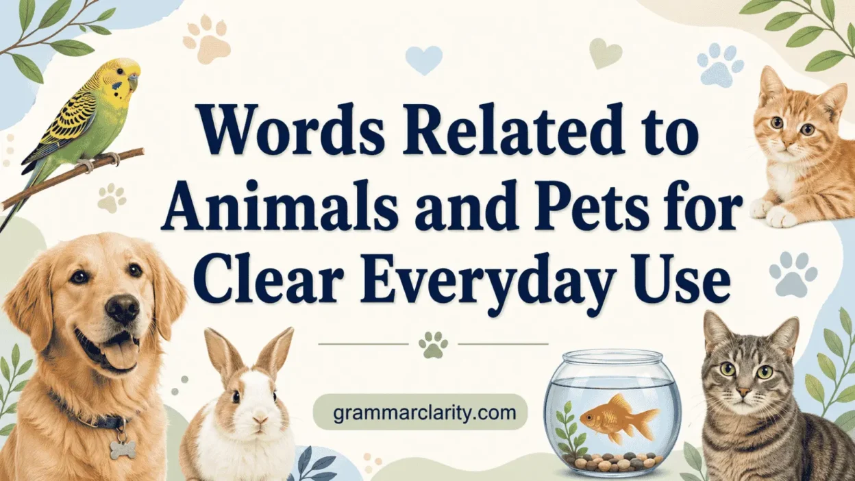  Words Related to Animals and Pets for Clear Everyday Use