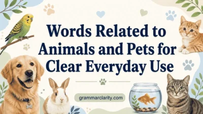  Words Related to Animals and Pets for Clear Everyday Use
