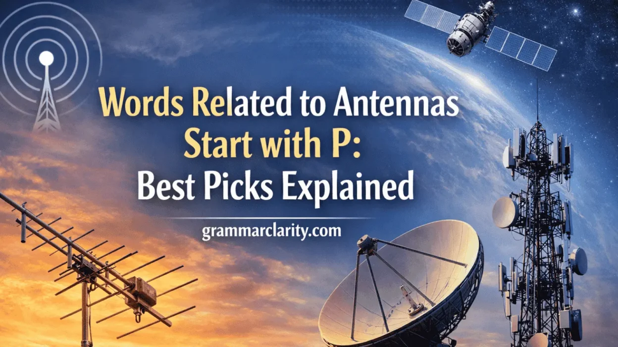 Words Related to Antennas Start with P: Best Picks Explained