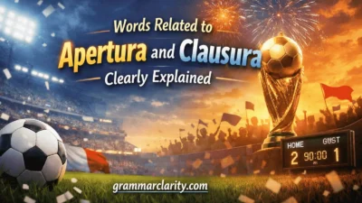 Words Related to Apertura and Clausura, Clearly Explained