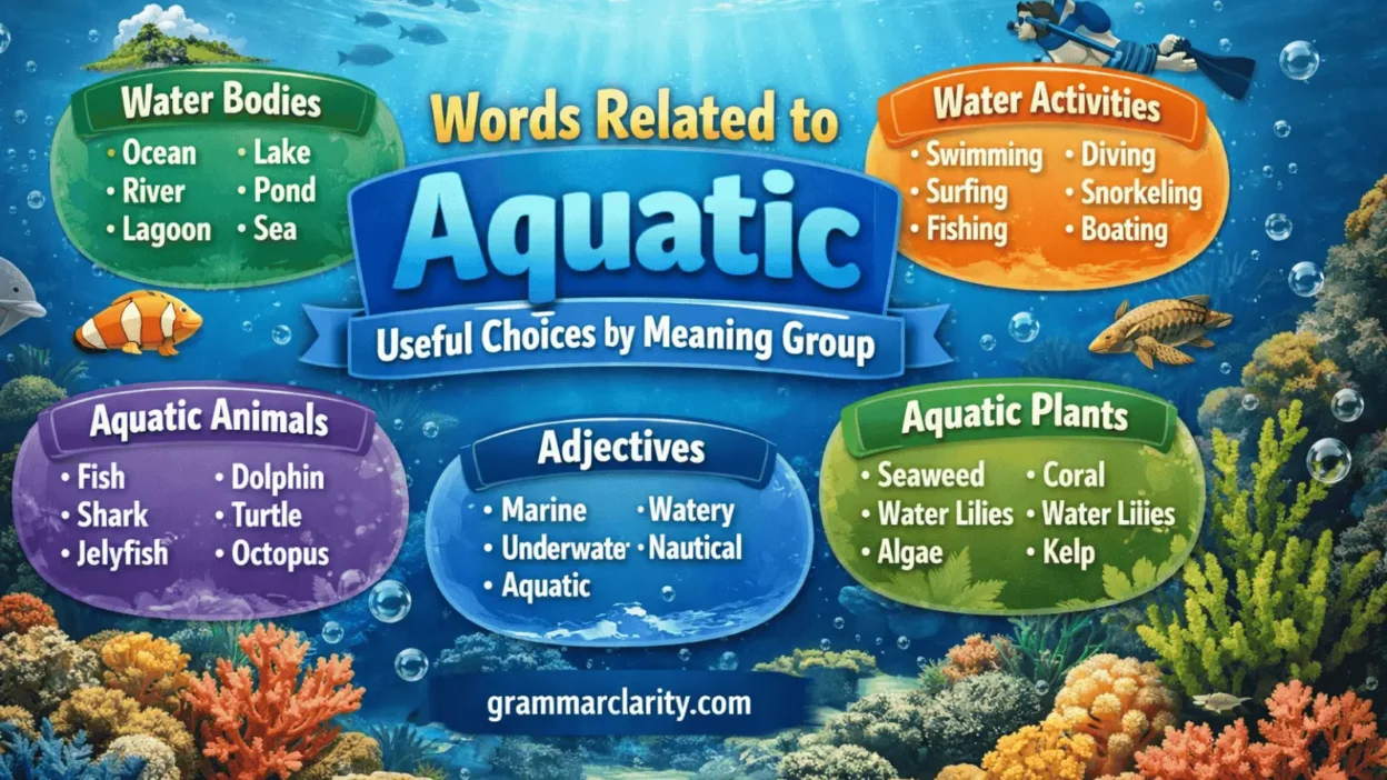 Words Related to Aquatic: Useful Choices by Meaning Group