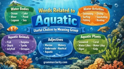 Words Related to Aquatic: Useful Choices by Meaning Group