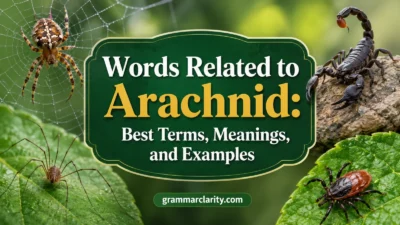 Words Related to Arachnid: Best Terms, Meanings, and Examples