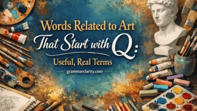 Words Related to Art That Start with Q: Useful, Real Terms