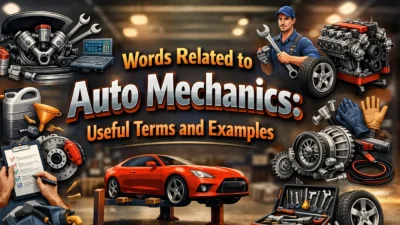 Words Related to Auto Mechanics: Useful Terms and Examples