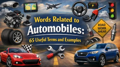 Words Related to Automobiles: 65 Useful Terms and Examples